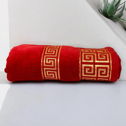 VersaceV Soft Towel-Red