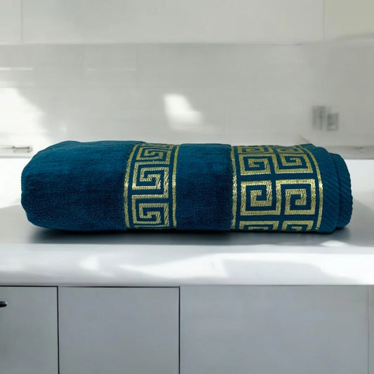 VersaceV Soft Towel-Blue