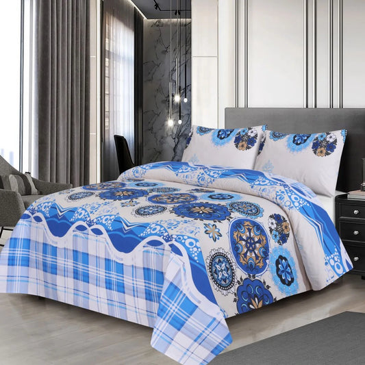 Rine Blue Bedsheet Set