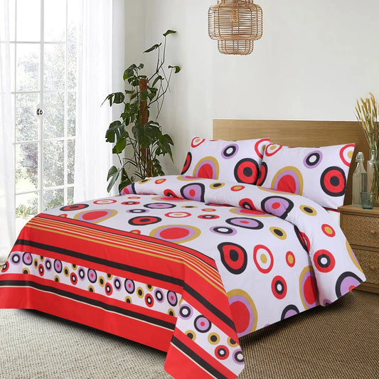 Reing Red Bedsheet Set