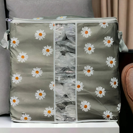 Non-Woven Floral Storage Bag - Grey