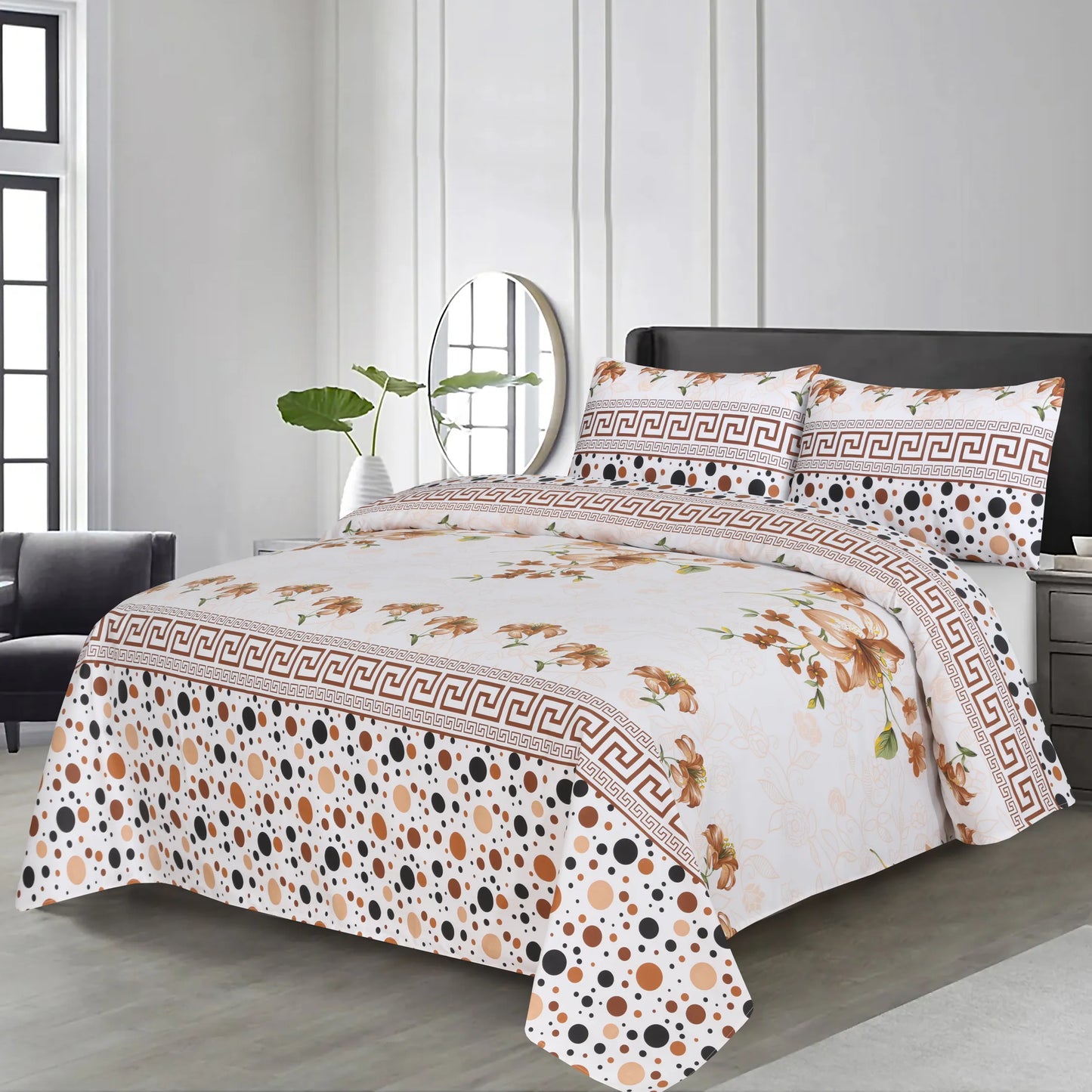 Spot Skin Bedsheet Set