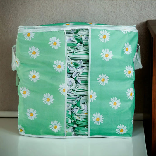 Non-Woven Floral Storage Bag - Sea Green