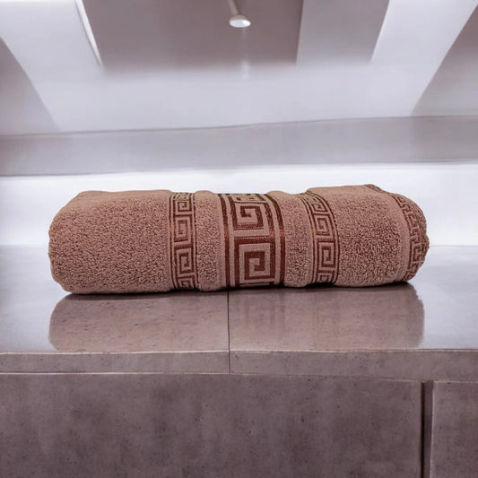 Versace Cotton Soft Towel- Choco