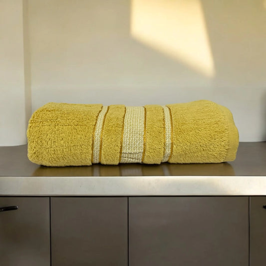 Cross Soft Towel- Mustard