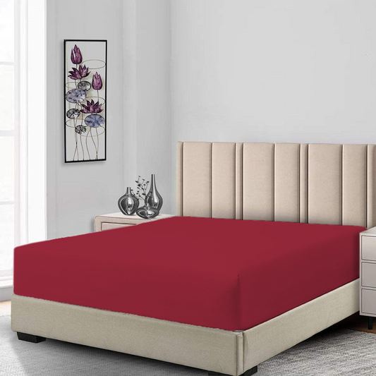 Maroon Mattress Protector - King