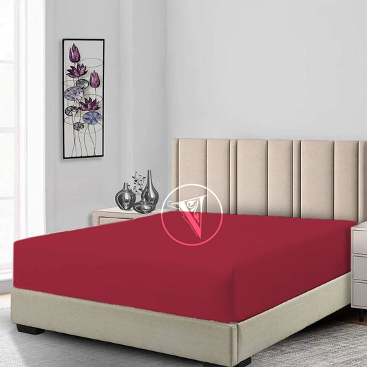 Maroon Mattress Protector - King