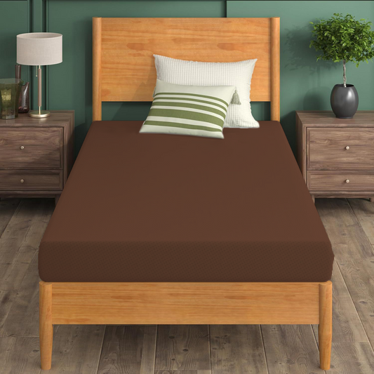 Brown Mattress Protector- Single