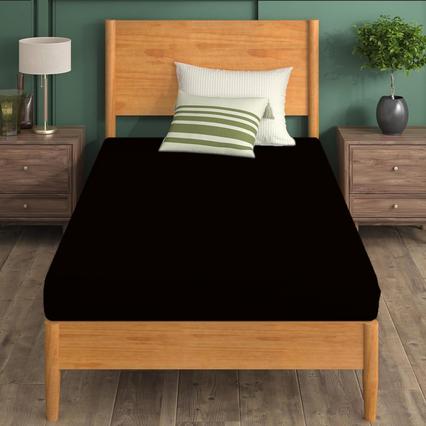 Black Mattress Protector- Single